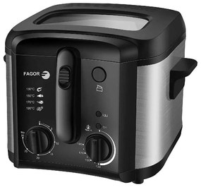 Фритюрник FAGOR FGEC200 Черен Сив 1600 W