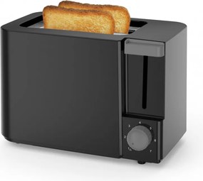 Втора ръка: Тостер за хляб Rosberg R51440F, 700W, 2 филии, 6 нива, Подвижна тавичка за трохи, Черен