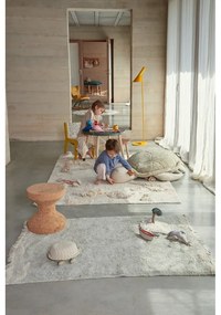 Зелен/кремав детски пуф Mrs. Turtle – Lorena Canals