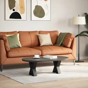 4012932 vidaXL Крака за масичка за кафе, X-образни, 2 бр., черни, 40 x (30-31) см, стомана