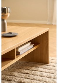 Масичка за кафе от декор от дъб в естествен цвят 60x120 cm Arlon – Actona