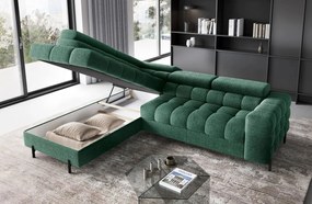 Ъглов диван Ferucce-Prasino-Left