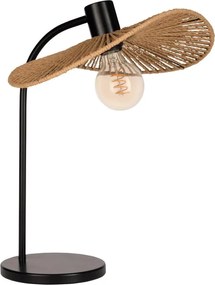 Eglo 31965 - Настолна лампа SIRUELA 1xE27/42W/230V кафява/черна