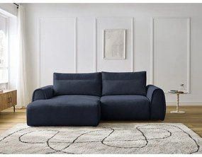 Тъмносин ъглов диван Aden – Bobochic Paris