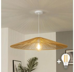 Brilagi - LED полилей на кабел CERIA BOHO 1xE27/40W/230V диаметър 90 см кафяв