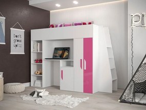 Многофункционално легло Party XV-Leuko-Roz