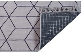 Сив миещ се килим 160x100 cm - Vitaus