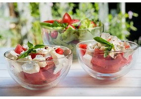 Двойна стъклена купа за сервиране, 500 ml - Vialli Design