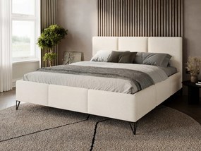 Облегнато легло Loren-Светлобежово-200 x 200