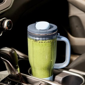 Преносим блендер Ninja BlendBoss DB351EUCY, 1100W, 710 мл, 3 програми, Auto-iQ, CrushBlade, Сив