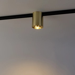 Модерен 1-фазен релсов прожектор златен - Rondoo Up