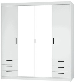 Гардероб Ester 4D6S 4 врати-Leuko