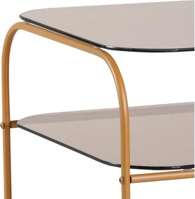 Странична масичка със стъклен плот 41x41 cm Echo – Hübsch