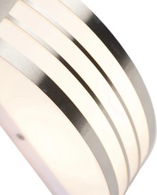 Модерна стенна лампа стомана неръждаема стомана IP44 - Sapphire Deluxe