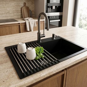 Сгъваем сушилник за мивка REA P12298 Black