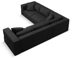 Черен променлив ъглов диван Esther – Milo Casa