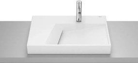 Умивалник за монтаж върху плот с отвор за смесител, Horizon-G, 600 x 420 x 80mm, matt white