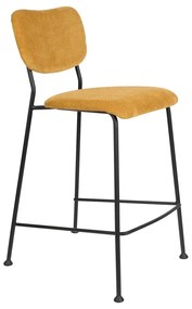 Бар столове в цвят охра в комплект от 2 броя 92 cm Benson - Zuiver