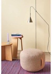 Светлокафяв пуф Zerio, ø 50 cm Mochi - Hübsch