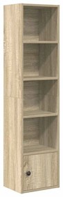 860348 vidaXL Библиотека, сонома дъб, 31x24x127 см, инженерно дърво