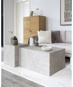 Бежова масичка за кафе от декор от мрамор 60x80 cm Prague – House Nordic