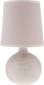 Светлосива керамична настолна лампа с текстилен абажур (височина 29 cm) Bianca – Dakls