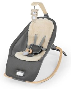 Ingenuity - Детско вибриращо легло EVERY SEASON WESLEY с мелодия, 3xC, сиво