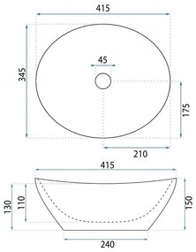 Мивка за плот Basaro Atena