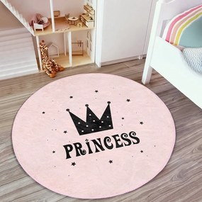 Розов детски килим ø 120 cm Comfort - Mila Home