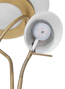 Подова лампа бронз с LED и димер с лампа за четене - Empoli