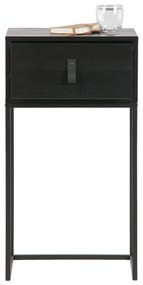 Черно нощно шкафче с чекмедже Zola - WOOOD