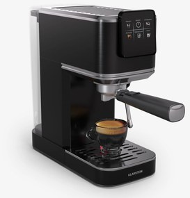 Klarstein Кафемашина SteelPresso Slim Touch, Портафилтър, Сензорен екран