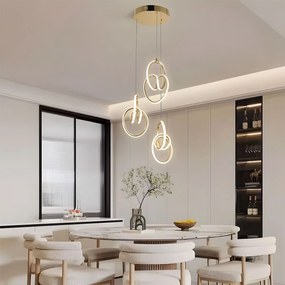 Висяща LED лампа G082-3CPR Gold