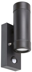 Rabalux 8835 - Екстериорна Стенна лампа със сензор MEDINA 2xGU10/10W/230V