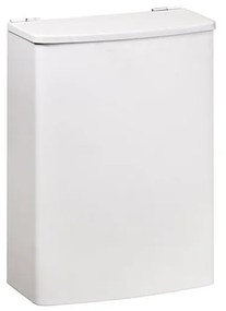 Компактен кош 19 x 26,5 см от неръждаема стомана с бяло покритие