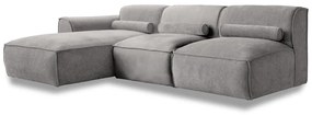 Светлосив ъглов диван (ляв ъгъл) Flex Felix – Miuform