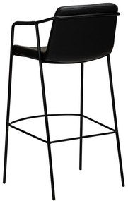 Черен бар стол от изкуствена кожа, височина 105 cm Boto - DAN-FORM Denmark