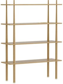 Модулна система от рафтове в дъбов декор в естествен цвят 110x148 cm Stories - UMAGE