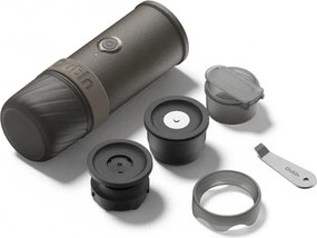 Преносима еспресо машина Outin Mino SG, 22 bar, 9000 mAh, 70 мл, Екстракция при 93.3°C, Мляно + капсули Nespresso, USB-C, Сив