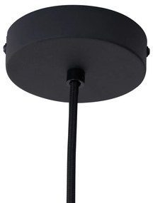 Дизайнерска висяща лампа черна с матирано стъкло 5 светлини - Vertical