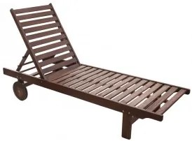 Дървен шезлонг Класик - 193 x 60 x 30 см