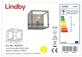 Lindby - Аплик MERON 1xE27/60W/230V