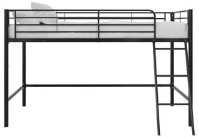 Черно повдигнато детско легло 90x200 cm Jodie – Støraa