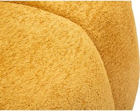 Диван от букле в цвят горчица 145 cm Ball – Mauro Ferretti