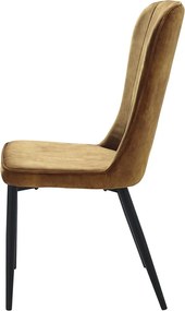 Жълт трапезен стол Hudson - Unique Furniture