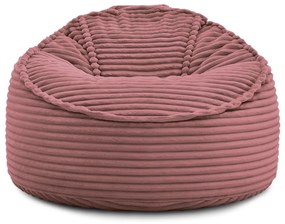 Розов пуф от рипсено кадифе Socrate – Bobochic Paris