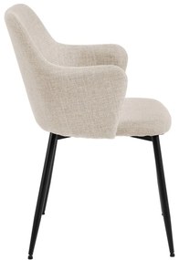 Кремави тапицирани трапезни столове в комплект 2 бр. Ilsa – Actona