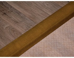 Жълто тапицирано двойно легло с място за съхранение с решетка 160x200 cm Jade - Bobochic Paris