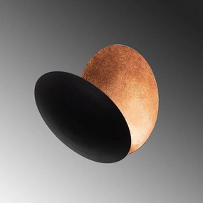 LED стенна лампа в черен и меден цвят ø 25 cm Yosma – Opviq lights