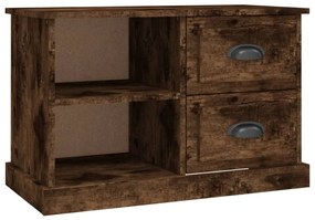 816173 vidaXL ТВ шкаф, опушен дъб, 73x35,5x47,5 см, инженерно дърво